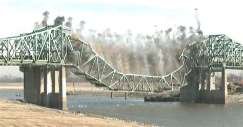 video of an implosion of a bridge